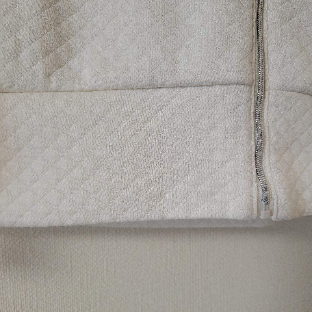 入手困難 美品 プリンス アイボリー キルティングパーカー フリースフード付き