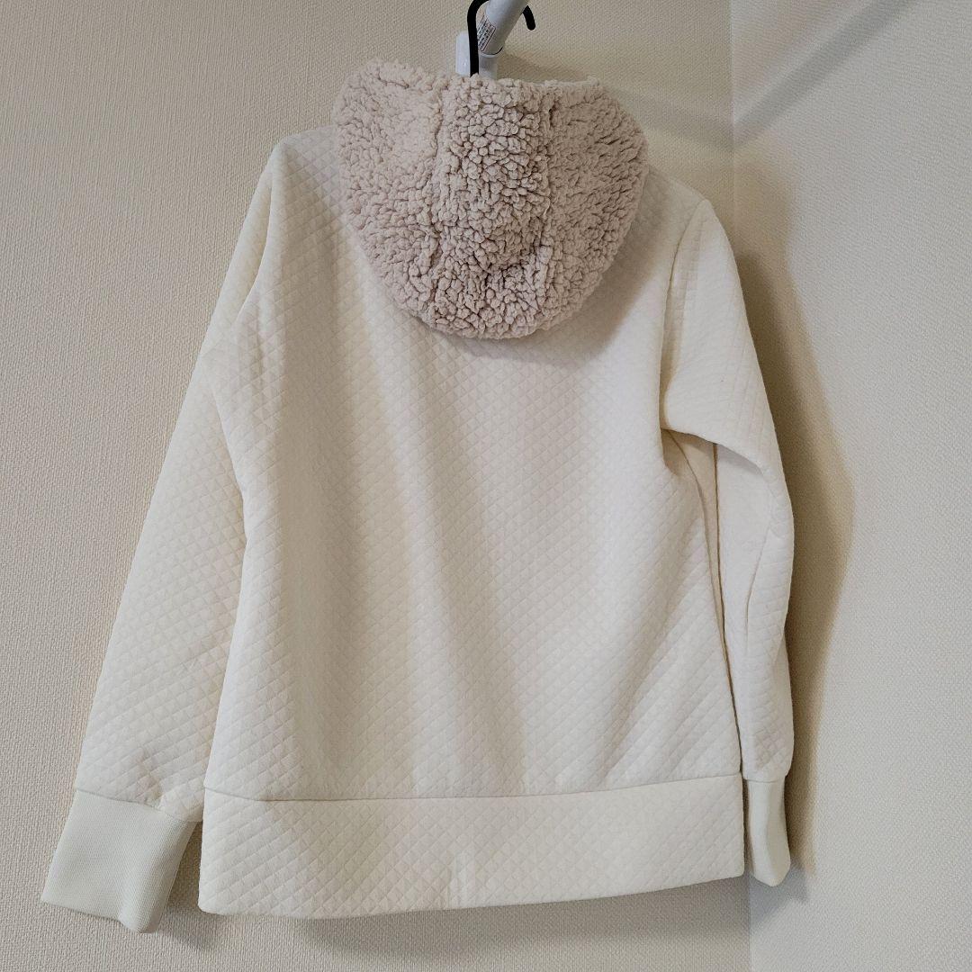 入手困難 美品 プリンス アイボリー キルティングパーカー フリースフード付き