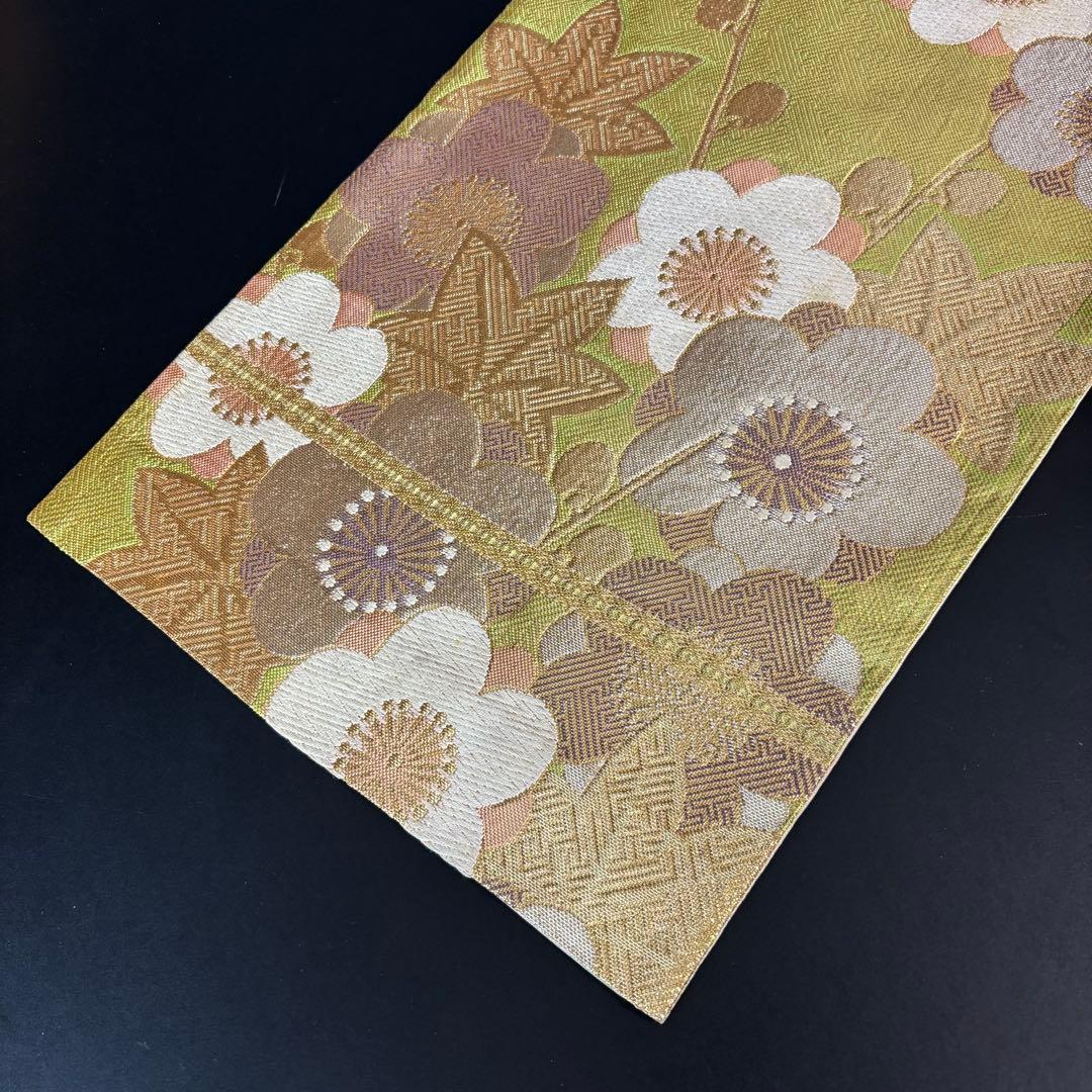 ZY-786 袋帯 四季折々 紗綾形 地模様 芯なし 高級 名品