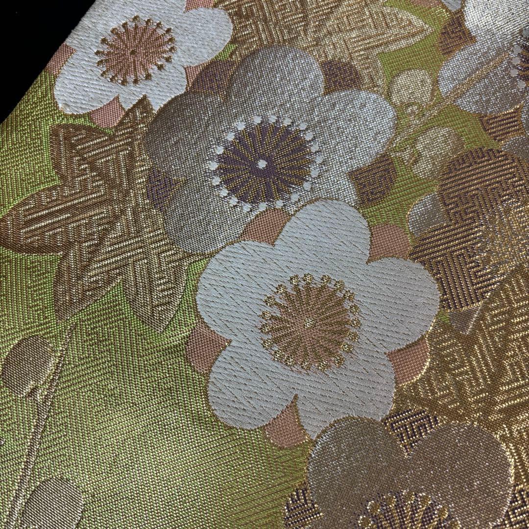 ZY-786 袋帯 四季折々 紗綾形 地模様 芯なし 高級 名品