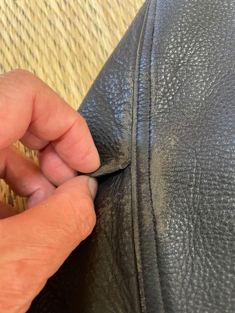 クシタニ製革ジャン　牛革　サイズLL ブラック　日本製