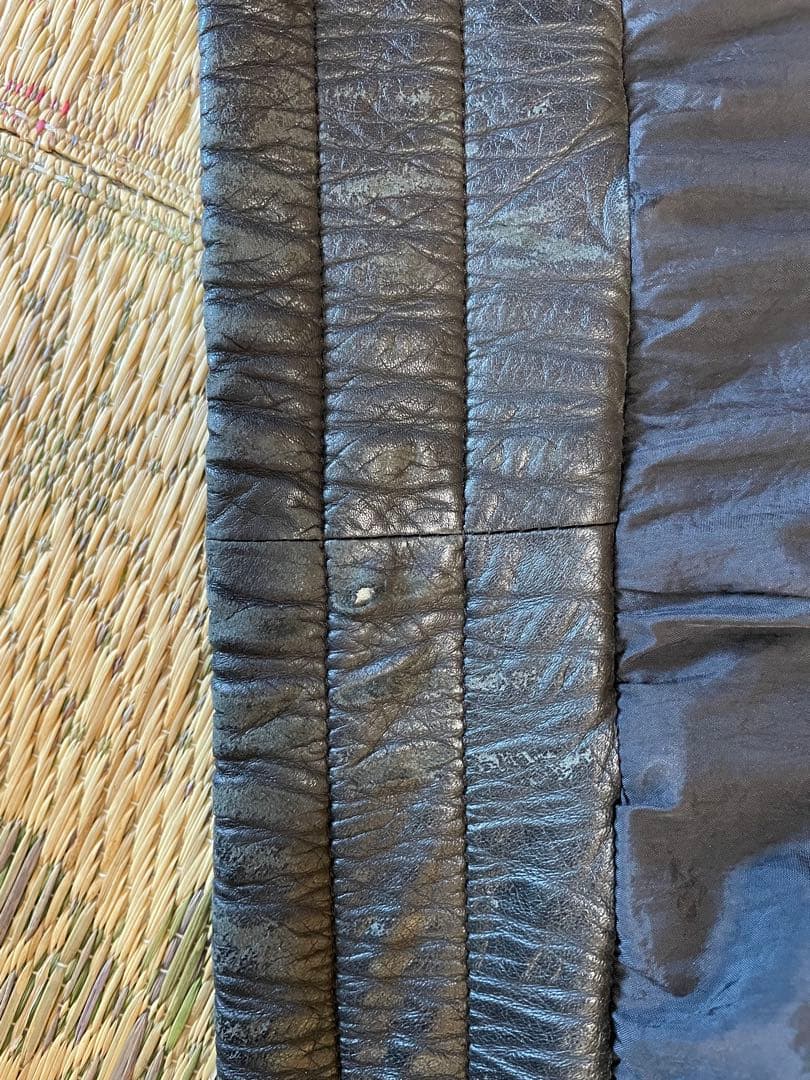 クシタニ製革ジャン　牛革　サイズLL ブラック　日本製