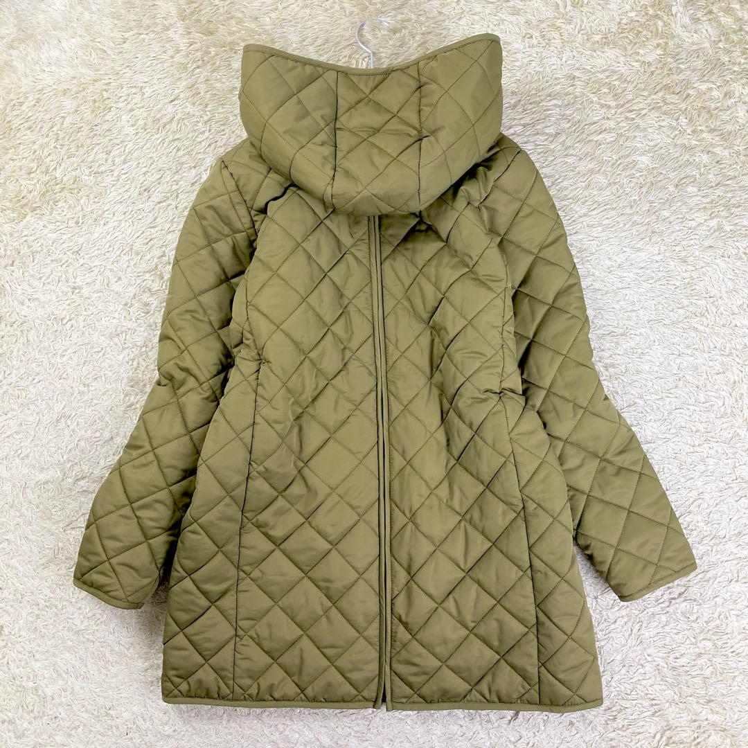 【極美品】スウィートマミー 3way ママコート キルティングコート L カーキ