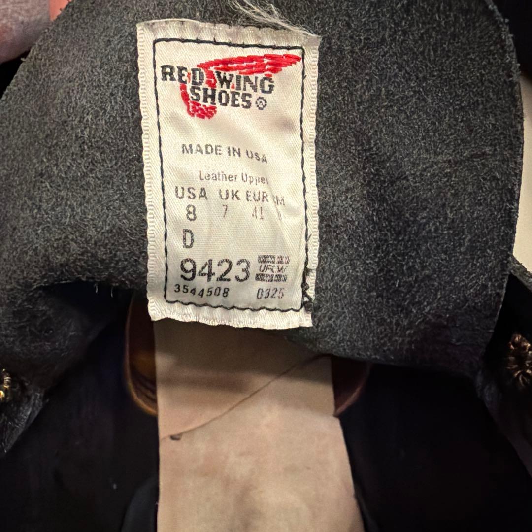 RED WING SHOES ブラックレザーブーツ