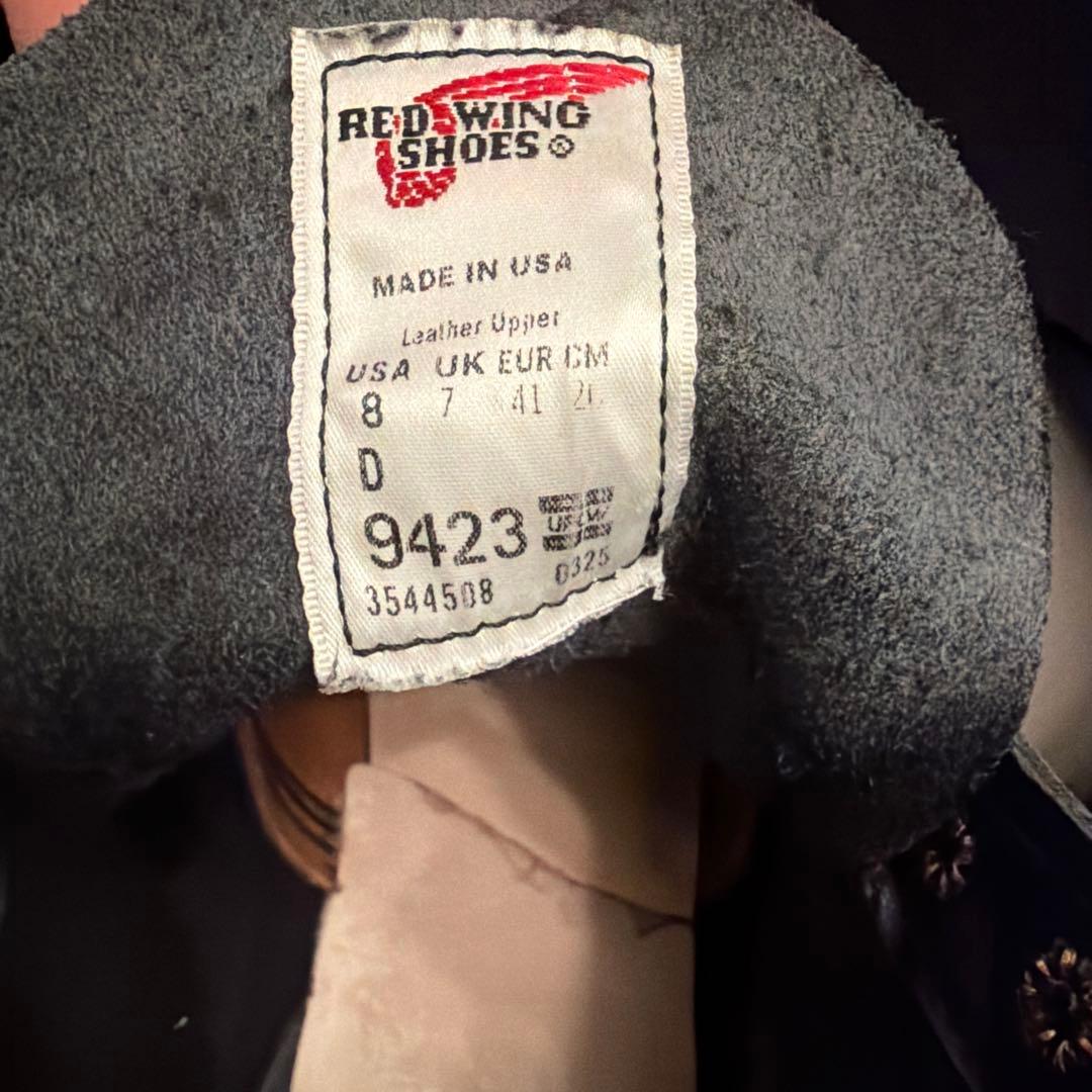 RED WING SHOES ブラックレザーブーツ