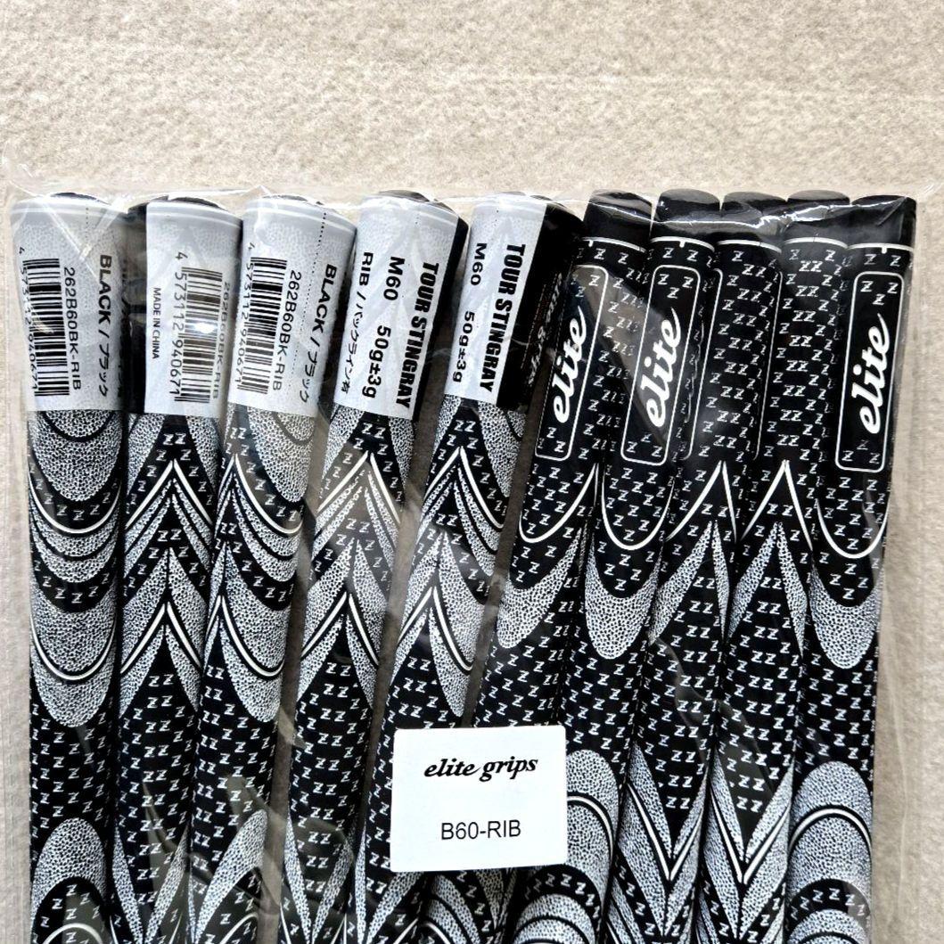エリートグリップ　ツアースティングレー　M60　50g　バックライン有　ブラック