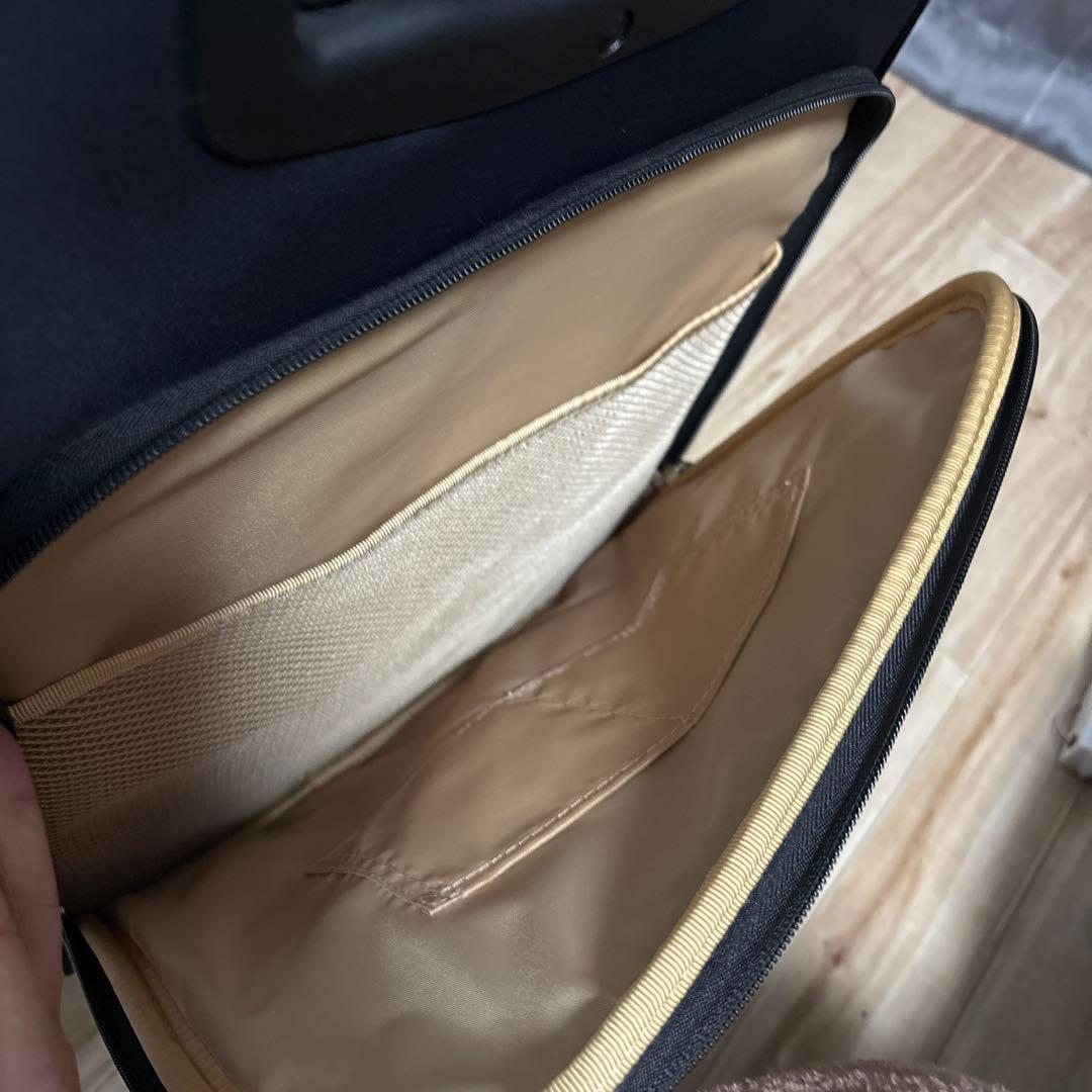 スワニー　キャリーバッグ　エナメル　黒　美品寄り　最安値