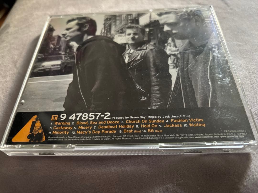レアGREEN DAY 直筆サインCDWARNING グリーンデイパンクpunk