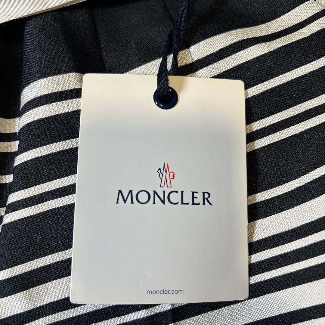 新品タグ付✨️モンクレール ショートパンツ ストライプ リボン 黒 白 40