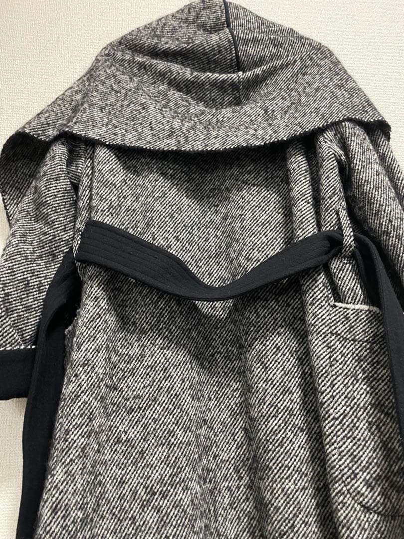 YLÈVE (イレーヴ) アルパカブレンド ショールカラー ガウンコート