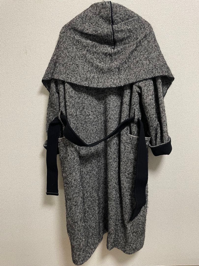 YLÈVE (イレーヴ) アルパカブレンド ショールカラー ガウンコート