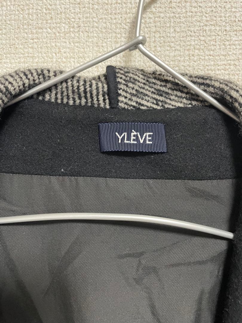 YLÈVE (イレーヴ) アルパカブレンド ショールカラー ガウンコート