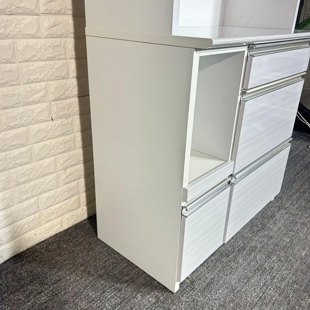 浅川木工 カップボード キッチンボード キッチン収納棚 幅90cm B058