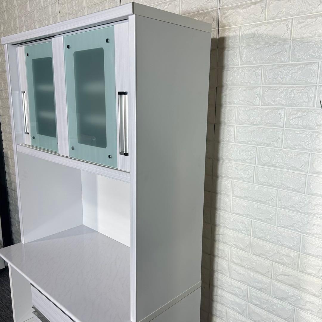 浅川木工 カップボード キッチンボード キッチン収納棚 幅90cm B058