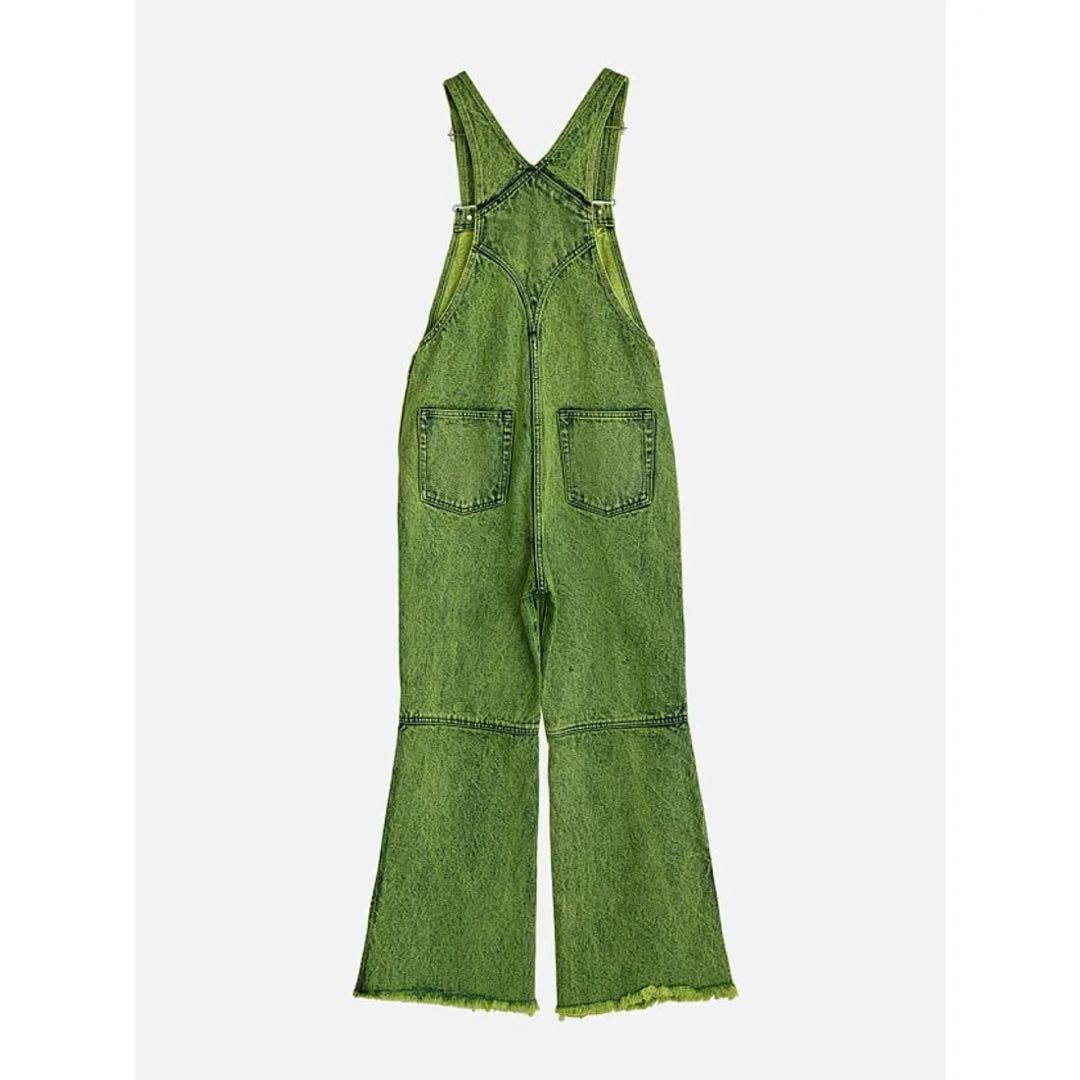 NOUNLESS VINTAGE LIKE DENIM OVERALL グリーン