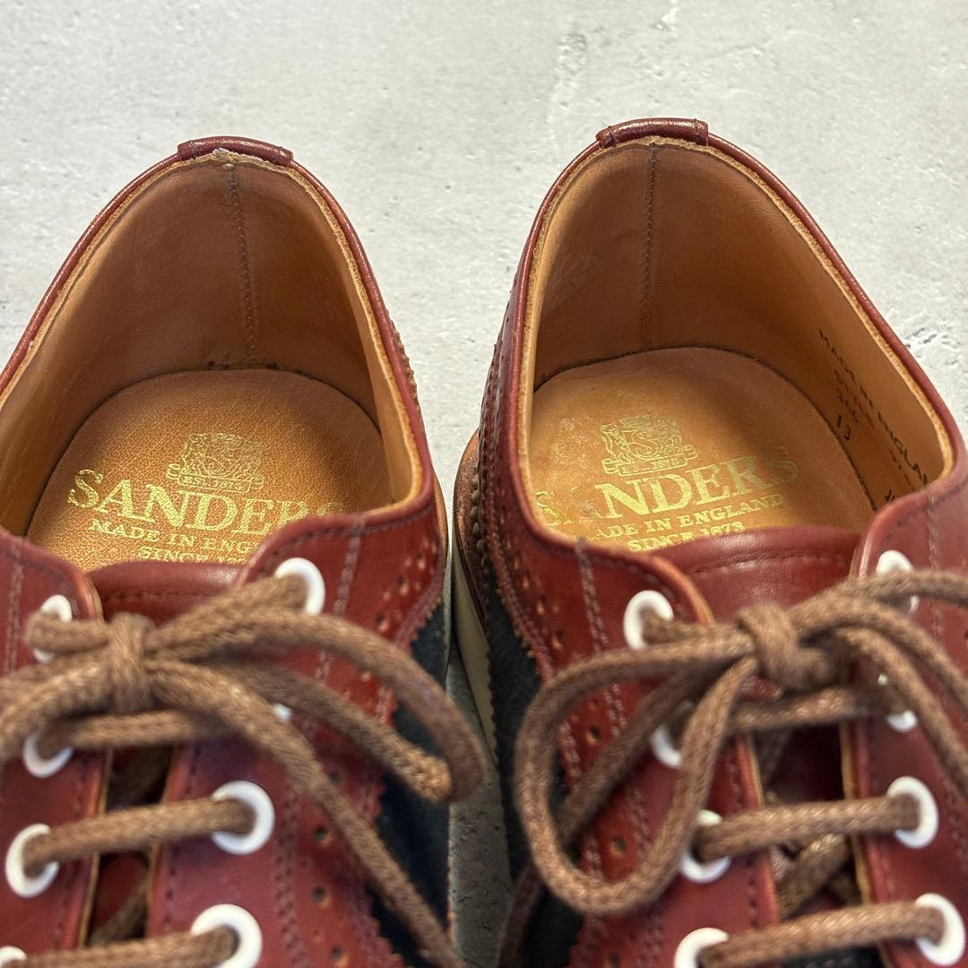 サンダース　SANDERS (UK7.5) DUFFER別注　レザースニーカー