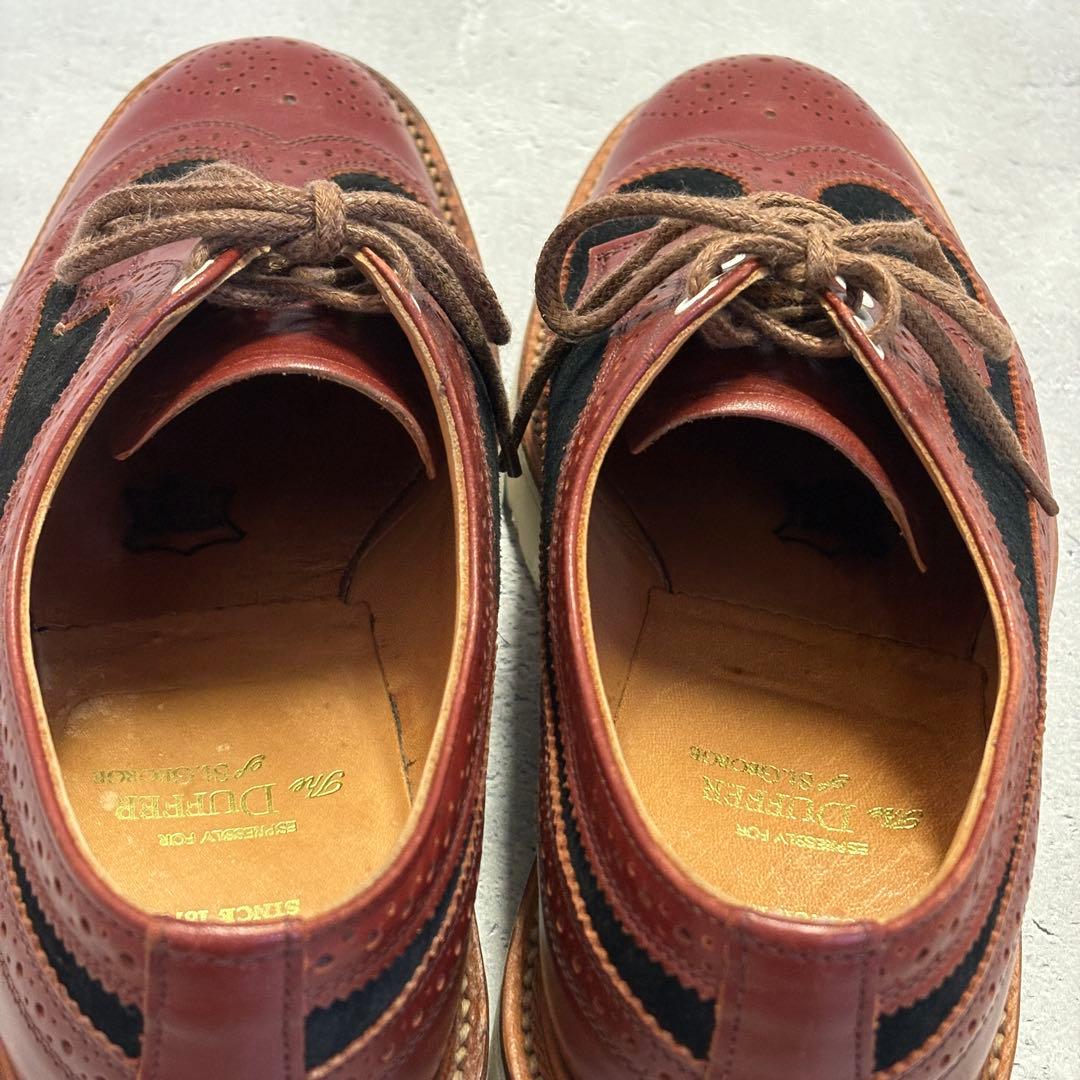 サンダース　SANDERS (UK7.5) DUFFER別注　レザースニーカー