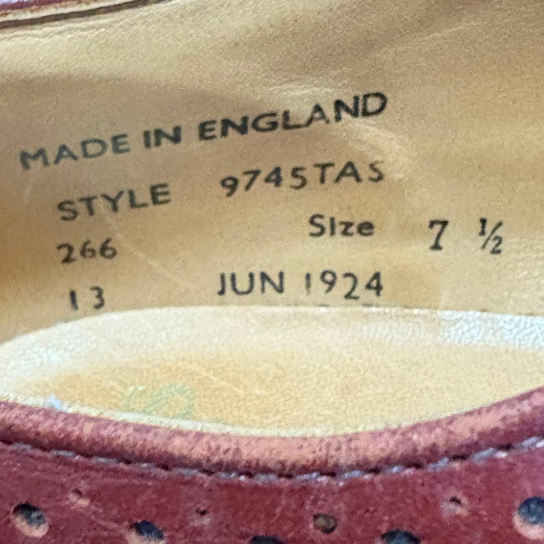 サンダース　SANDERS (UK7.5) DUFFER別注　レザースニーカー