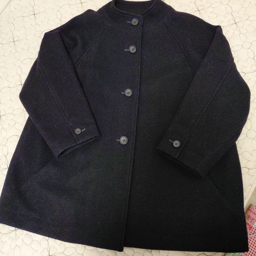 美品　Ｄ クラスカ　コート　 ネイビー