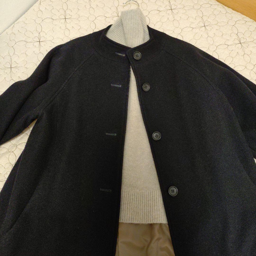美品　Ｄ クラスカ　コート　 ネイビー