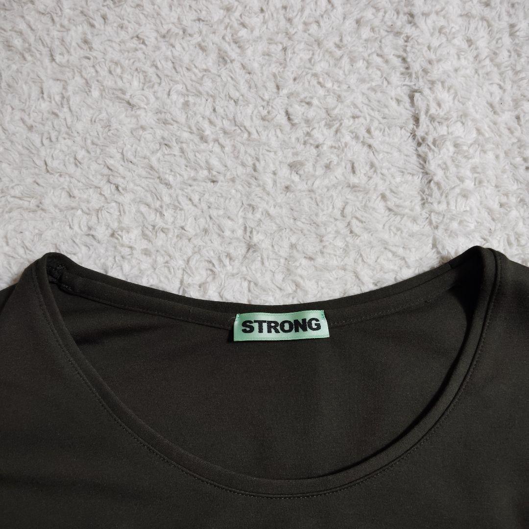 未使用に近い　STRONG pack tee xs KHAKI　OURS