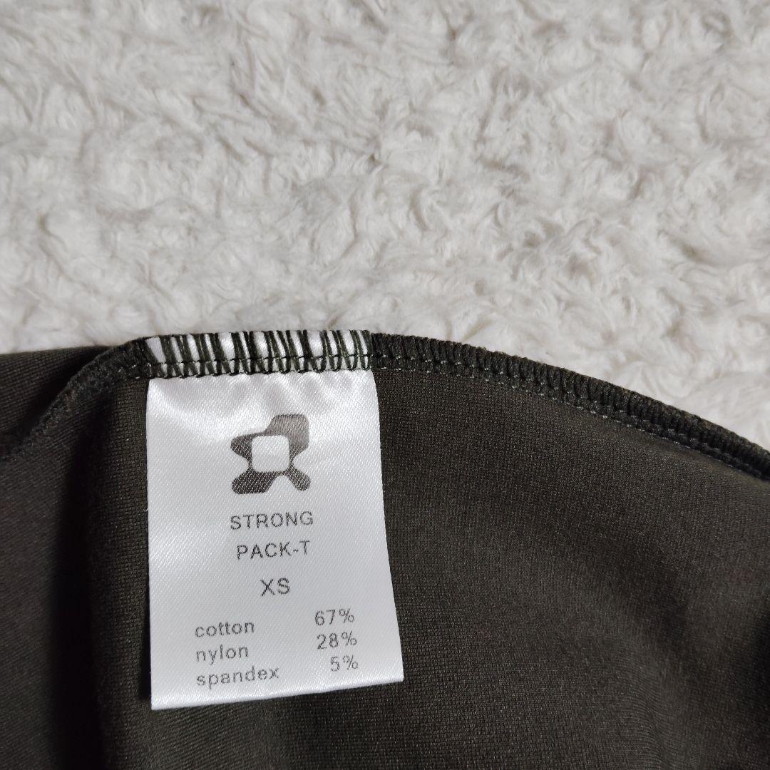 未使用に近い　STRONG pack tee xs KHAKI　OURS