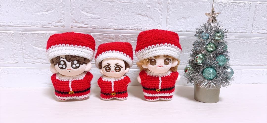 専用です♡ 10cm ぬいぐるみ用　サンタ＆トナカイ