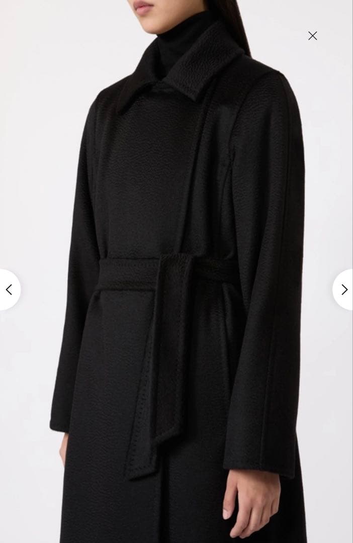 Max Mara　マニュエラ アイコンコート　黒　38サイズ