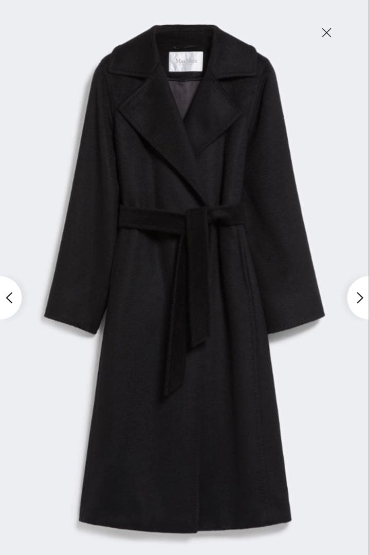 Max Mara　マニュエラ アイコンコート　黒　38サイズ