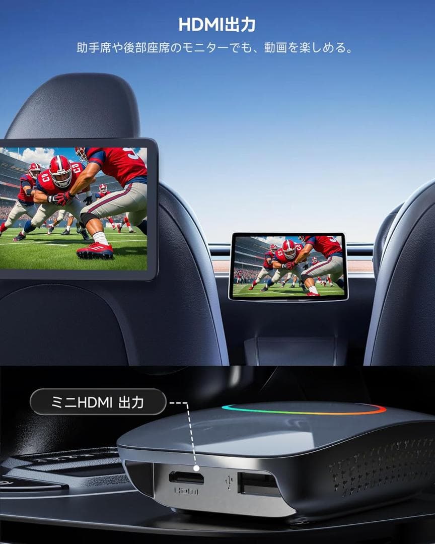 ATOTOOUT AIBox ワイヤレスCarPlay AndroidAuto