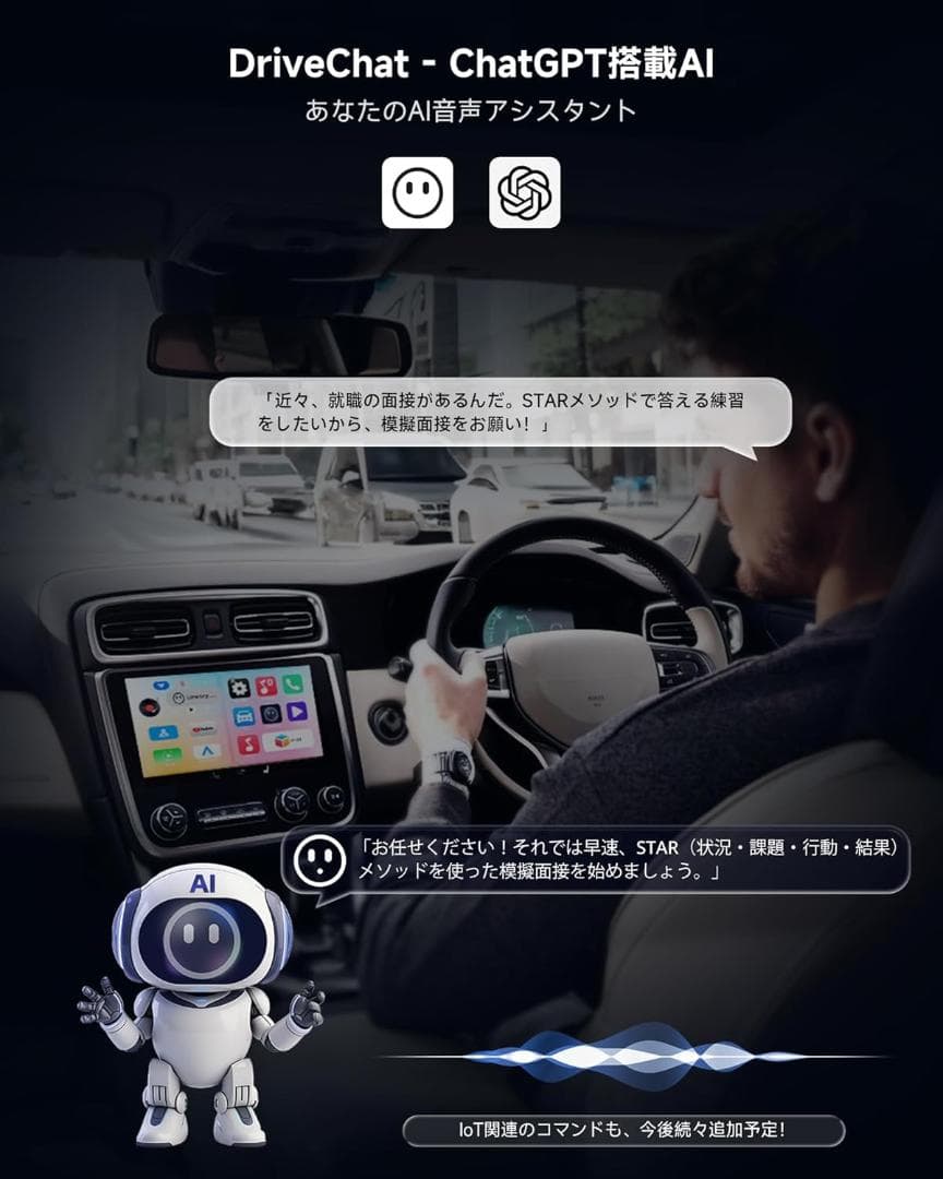 ATOTOOUT AIBox ワイヤレスCarPlay AndroidAuto