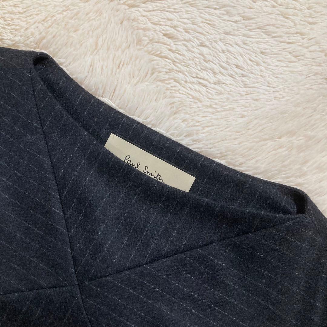 極美品 Paul Smith ポールスミス ウールプルオーバー ストライプ