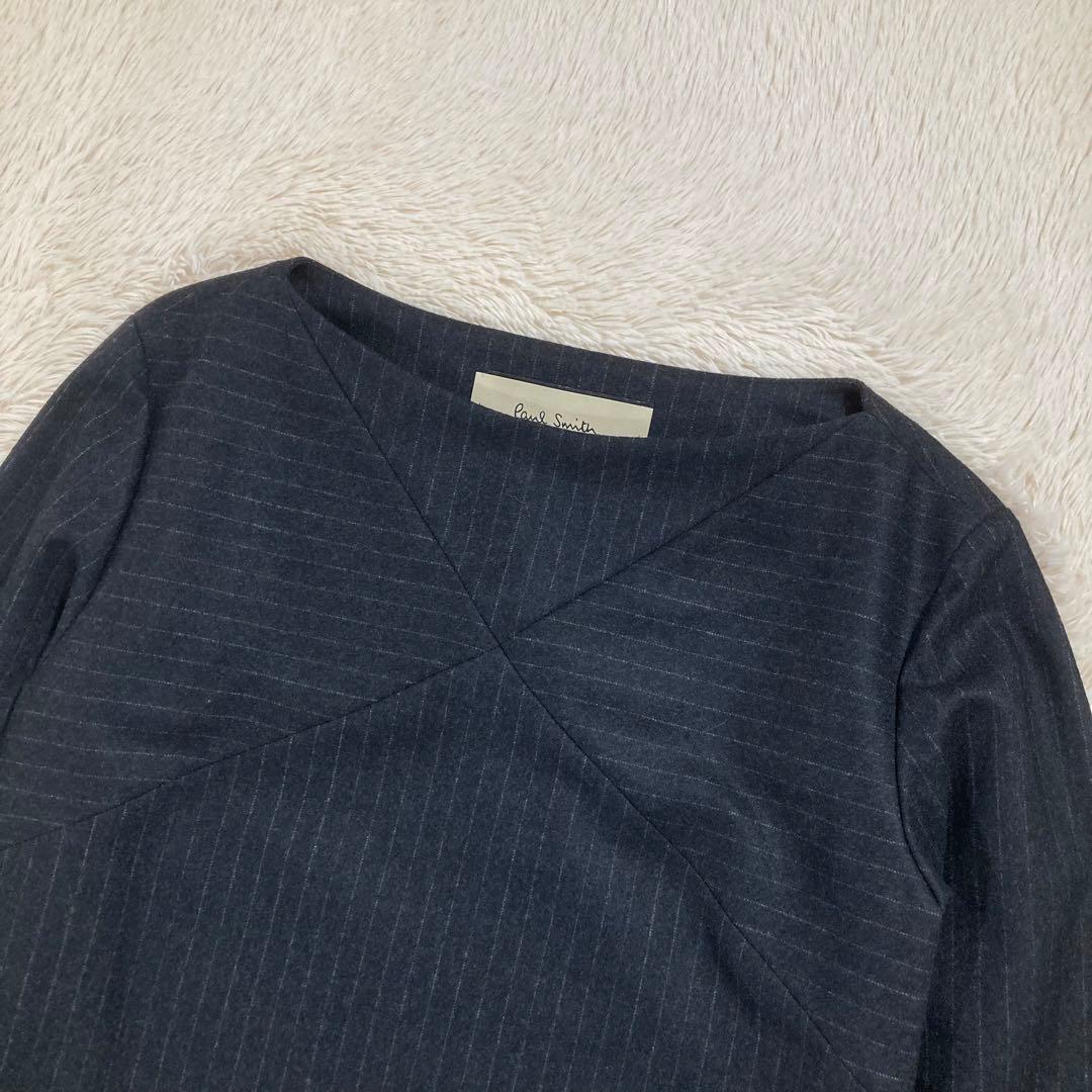 極美品 Paul Smith ポールスミス ウールプルオーバー ストライプ