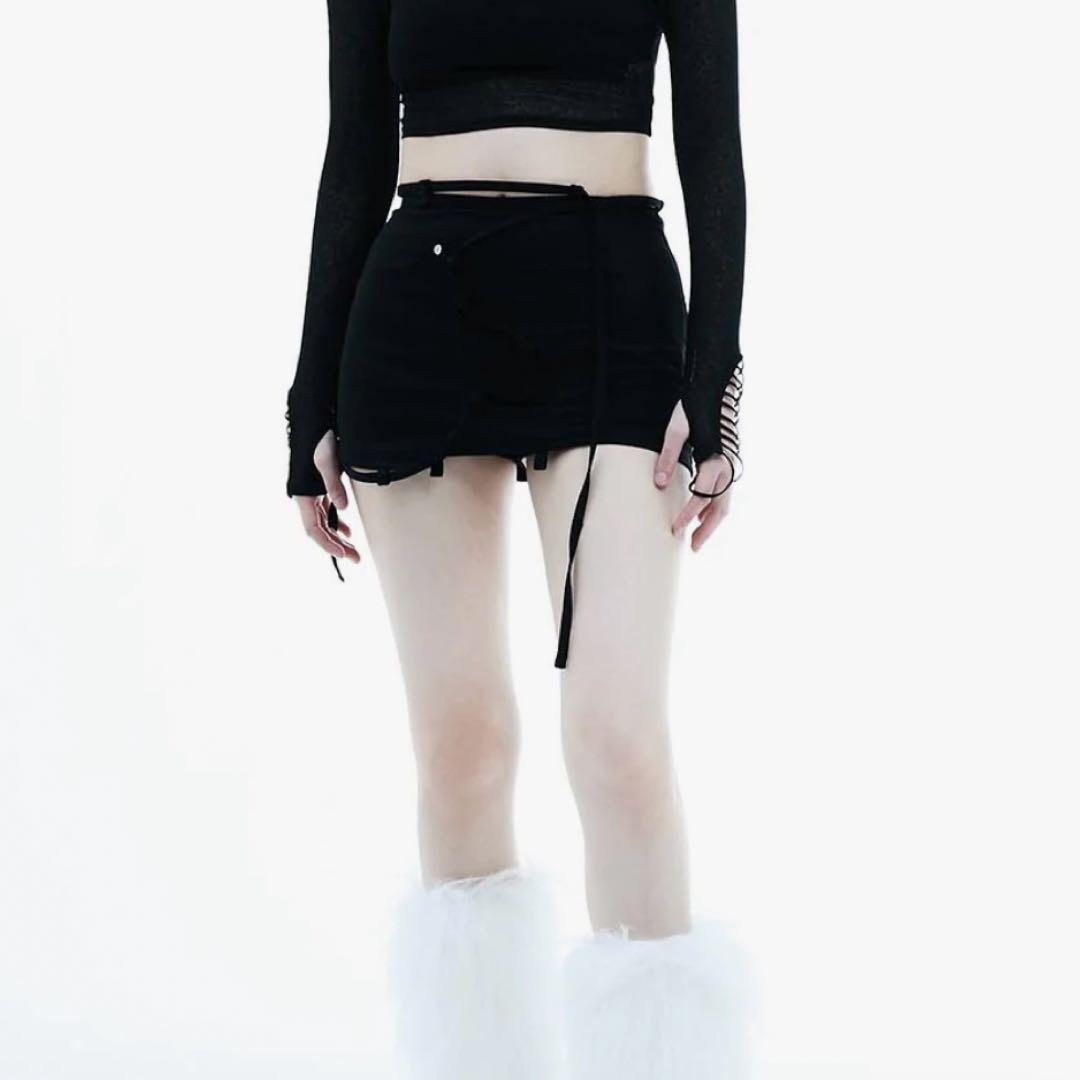 スカート THEREDTHREAD S lace up skirt normal