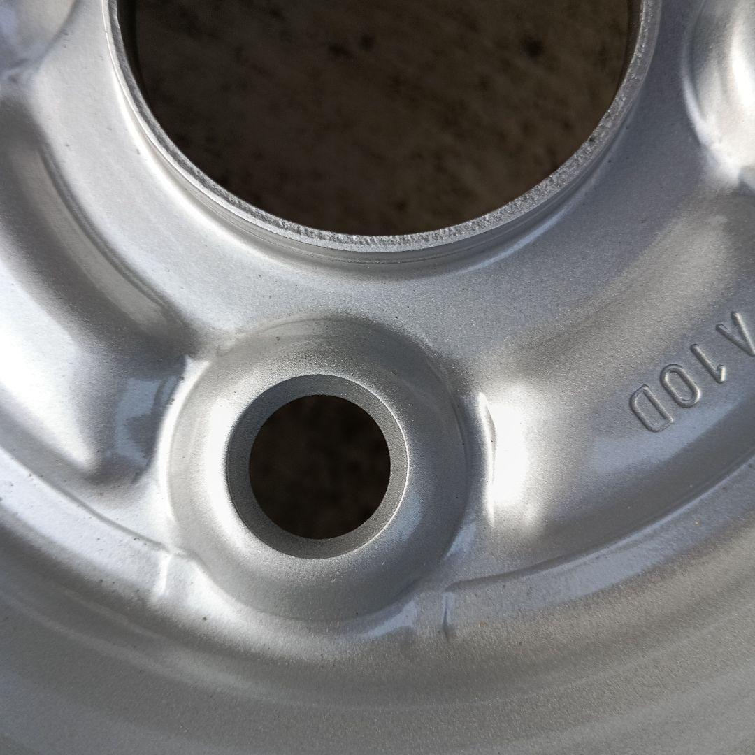 車両未装着　美品　スチールホイール 12インチ 4穴　PCD100 1度組込み品