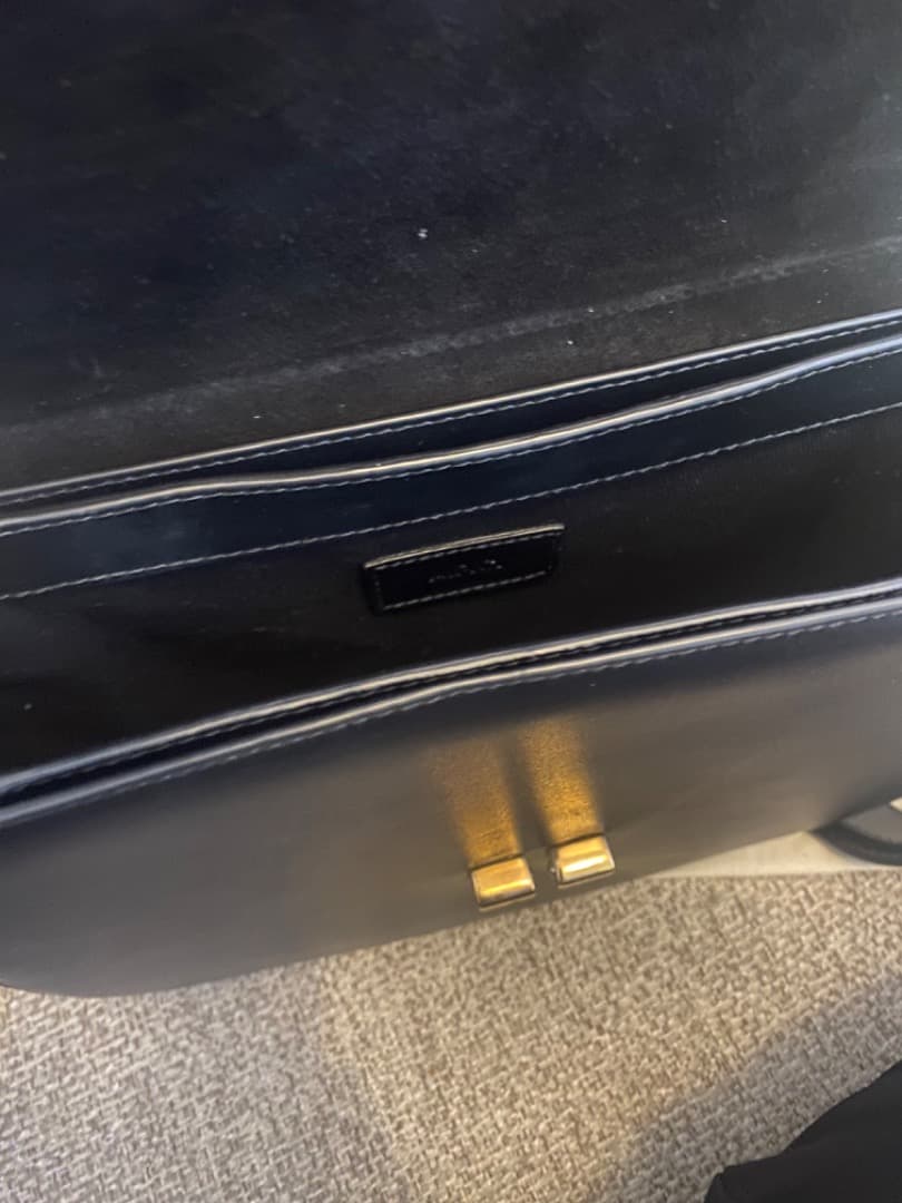 A.P.C. 黒 レザー ショルダーバッグ