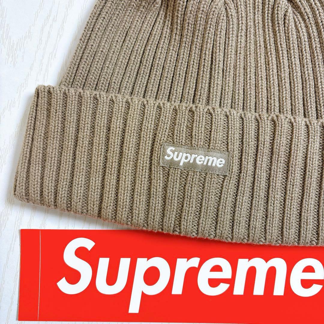Supreme Overdyed Beanie Taupe トープ　ニット帽