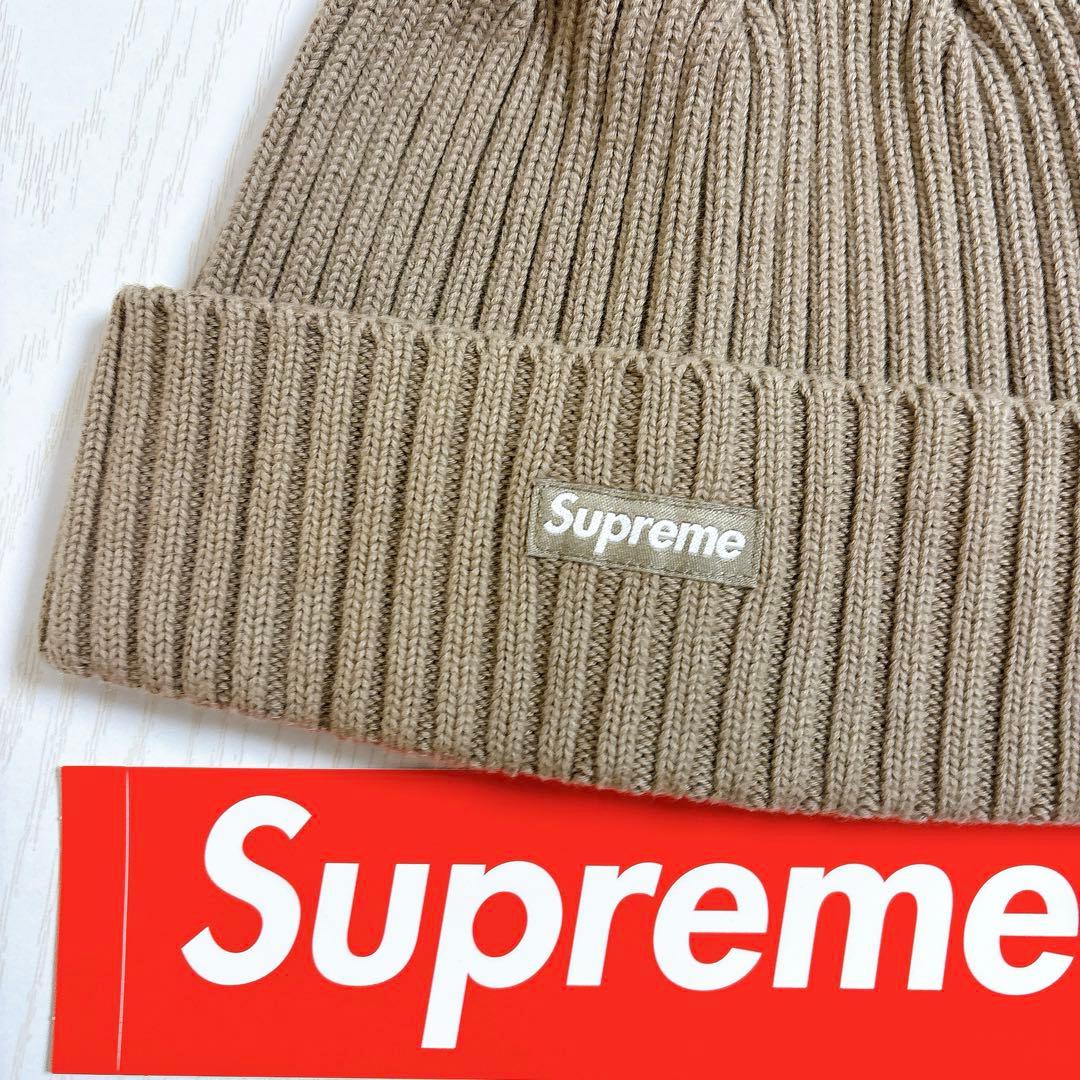 Supreme Overdyed Beanie Taupe トープ　ニット帽