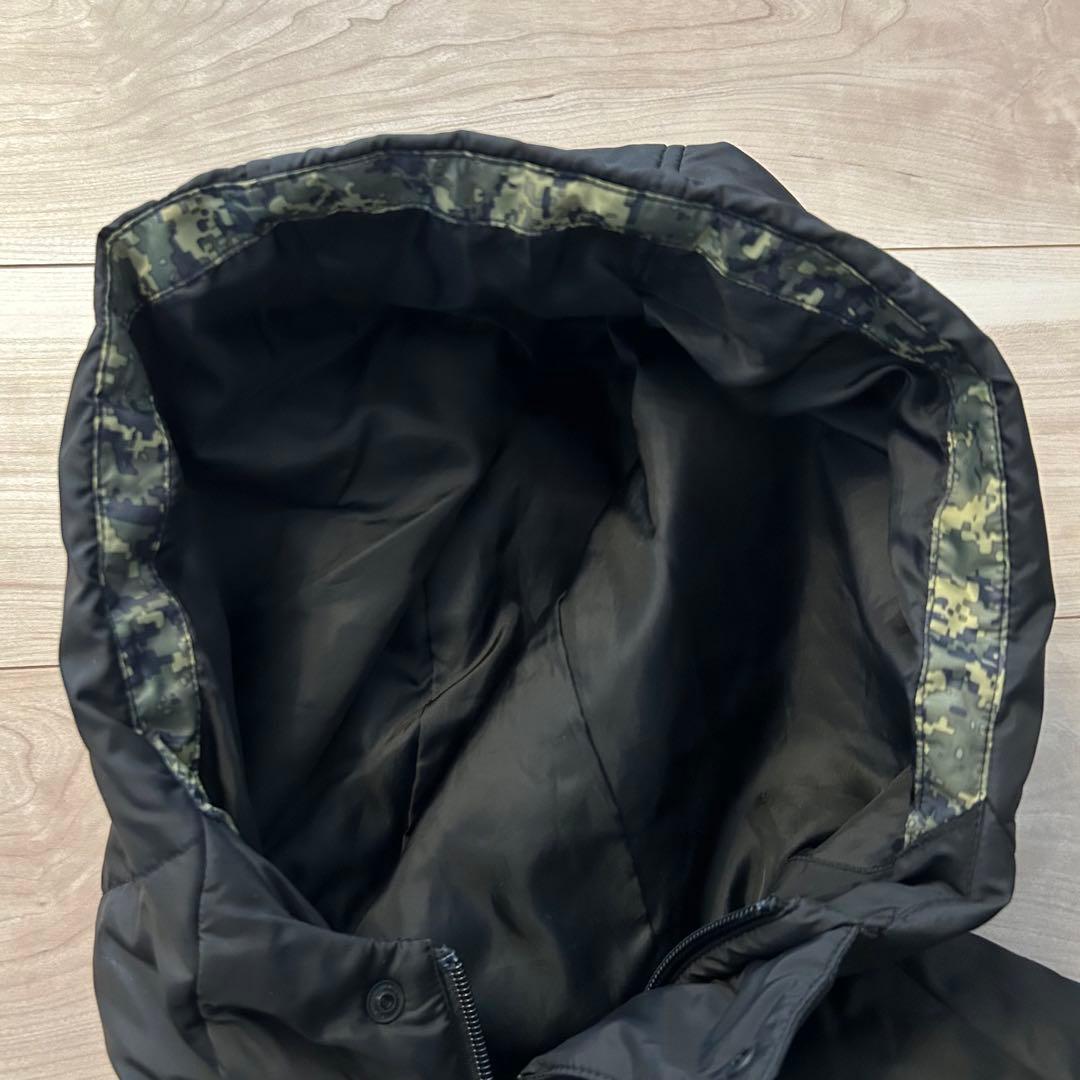 美品 ルコックスポルティフ ロングダウンコート ベンチコート M 迷彩柄