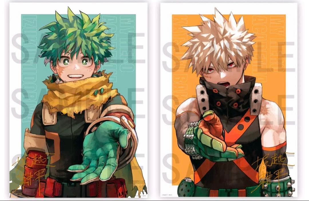 僕のヒーローアカデミア ヒロアカ リッチポスター 緑谷 出久 爆豪 勝己