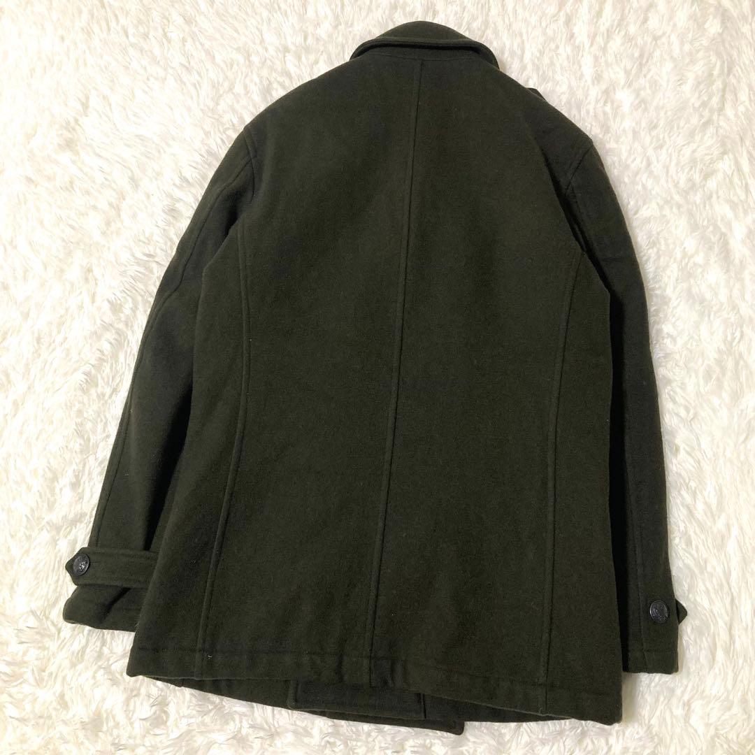 ポールスミス カシミヤ混 ウール Pコート Lサイズ カーキ 美品 ピーコート