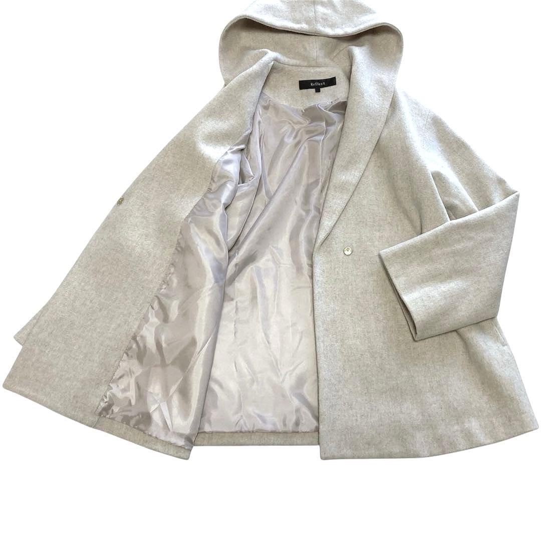 リフレクト reflect フーディコート ウール100% サイズM /9
