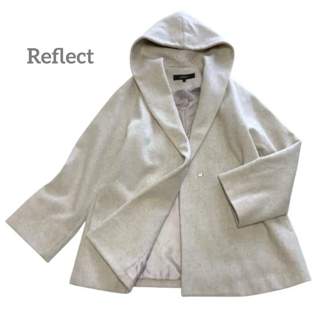 リフレクト reflect フーディコート ウール100% サイズM /9