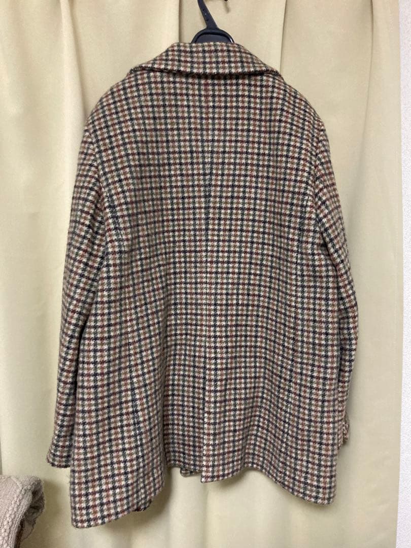 ジャケット・アウター AMERI VINTAGE CHECK ECO WOOL BIG JACKET