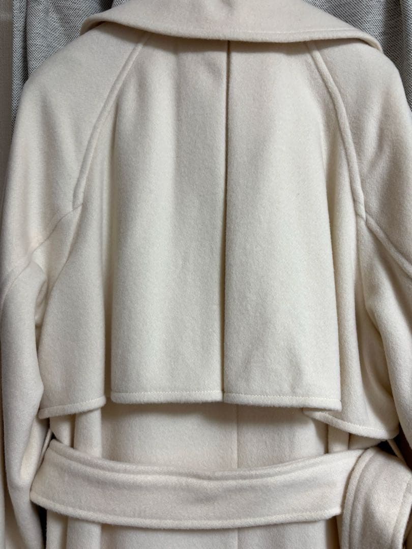 【新品】anuans ウールトレンチコート エクリュ Sサイズ