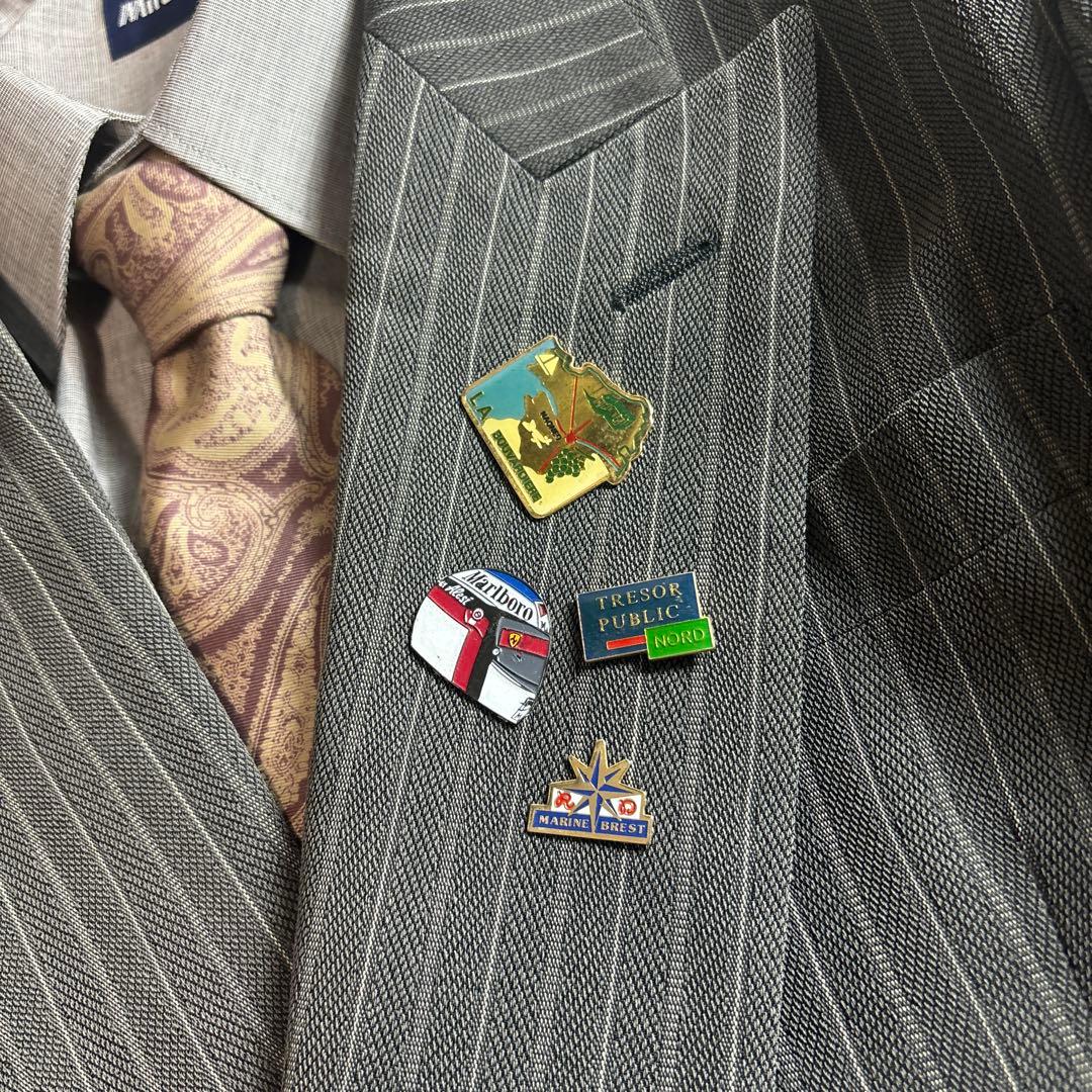 セットアップ ダブルスーツ 成人式 入学式 ピンズ vintage no.101