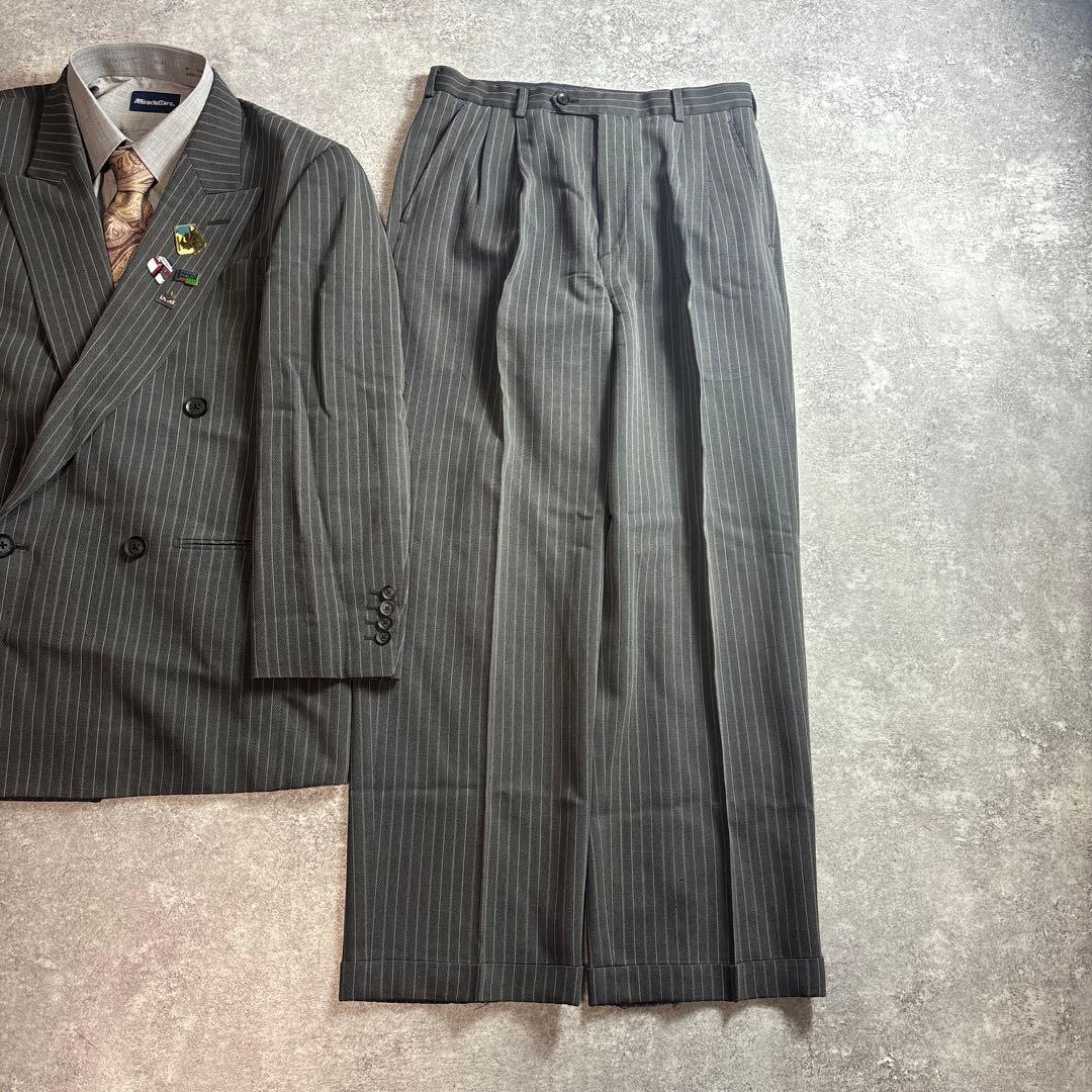 セットアップ ダブルスーツ 成人式 入学式 ピンズ vintage no.101