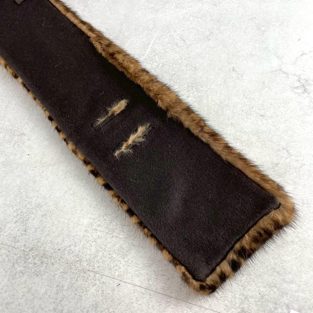 未使用級✨ ルイヴィトン ダミエ ミンク ファー エシャルプ マフラー ショール