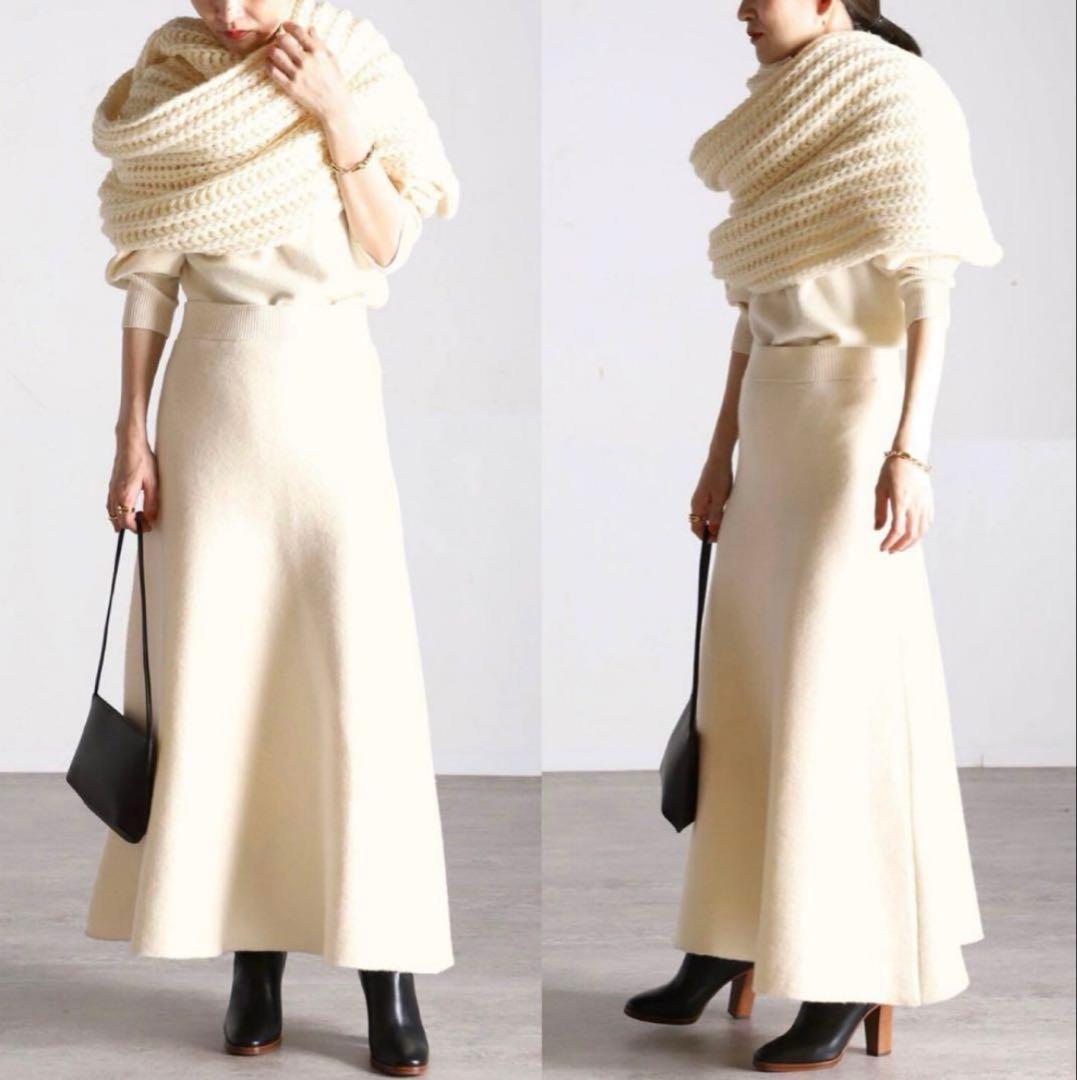 ASAUCE MELERスーパーローゲージ チャンキーニットストール 新品