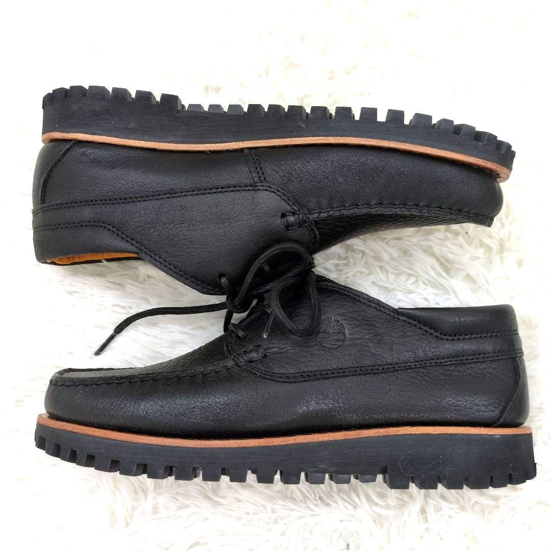 未使用品　ティンバーランド　27.0　デッキシューズ　　モックトゥ　黒